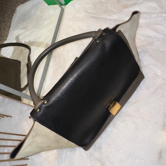 Celine tricolor medium trapeze bag - Picture 4 of 10